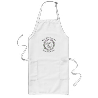 Apron - Lavender Border Leicester Logo