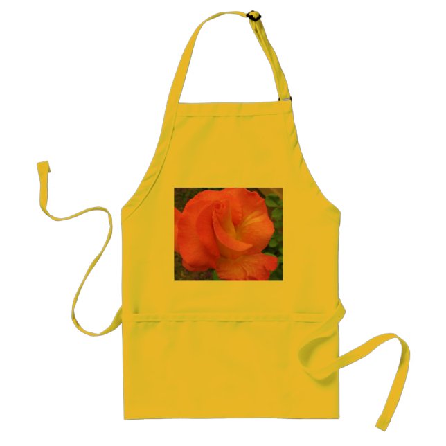 Apron--Mardi Gras Rose Adult Apron (Front)