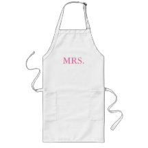 APRON-MR. AND MRS. BRIDE AND GROOM