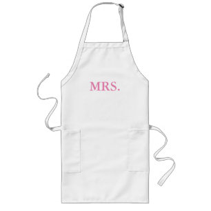 APRON-MR. AND MRS. BRIDE AND GROOM LONG APRON