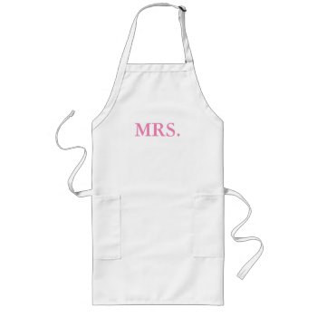 Apron-mr. And Mrs. Bride And Groom Long Apron by CREATIVEWEDDING at Zazzle