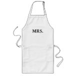 Apron-mr. And Mrs. Bride And Groom Long Apron at Zazzle