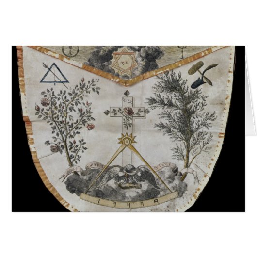 Apron of a Master of the Order of the Rose-Croix Cards (Front Horizontal)
