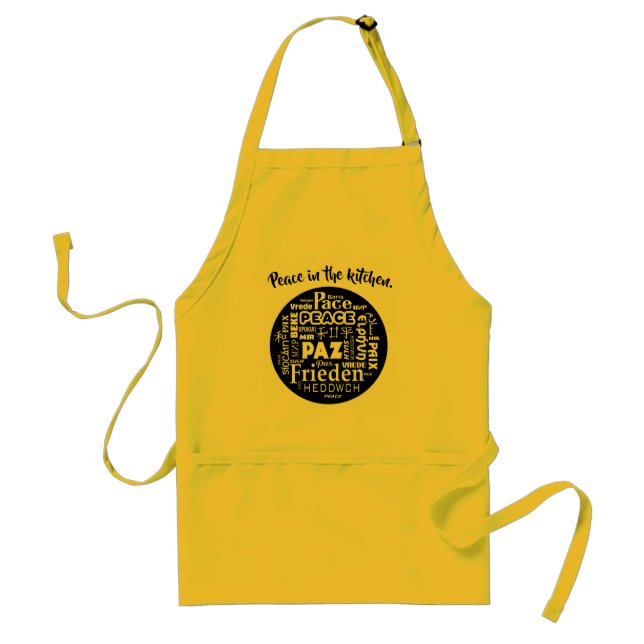Apron Peace in the kitchen multiple language (Front)