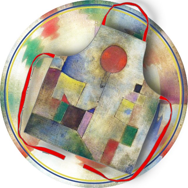 APRON - Red Balloon - An Abstract by Paul Klee (Creator Uploaded)