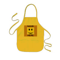 APRON SMILEY FACE KIDS CRAFT APRON FOR SCHOOL