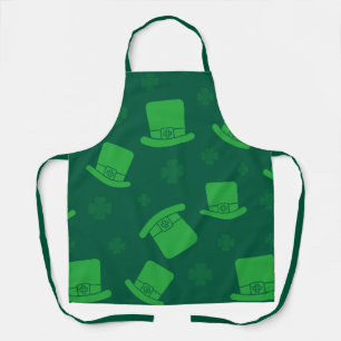 Apron St Patricks Day Leprechaun Hat Green
