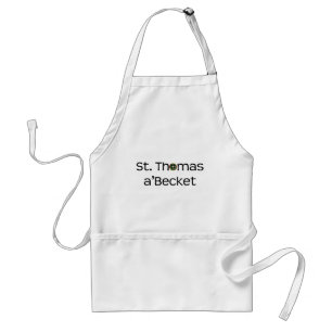apron: text name with rose window adult apron