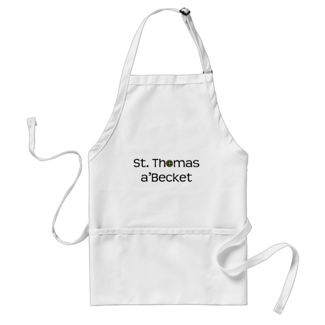 apron: text name with rose window adult apron (Front)