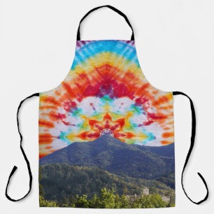 Apron Tie Dye Mt Tamalpais Sky Design