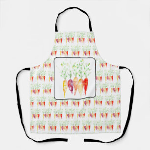 Apron - Watercolor Heirloom Carrots