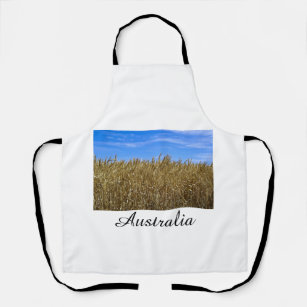 Apron with a picture of wheat on it