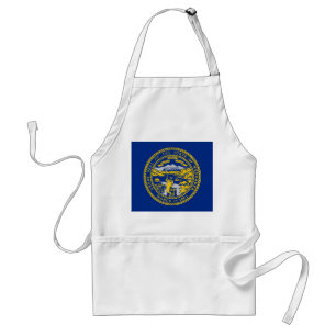 Apron with Flag of Nebraska, U.S.A.