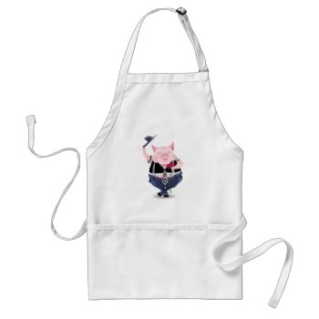 Apron With Funny Pig Picture by Taniastore at Zazzle