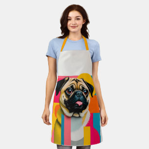 Apron with Pug