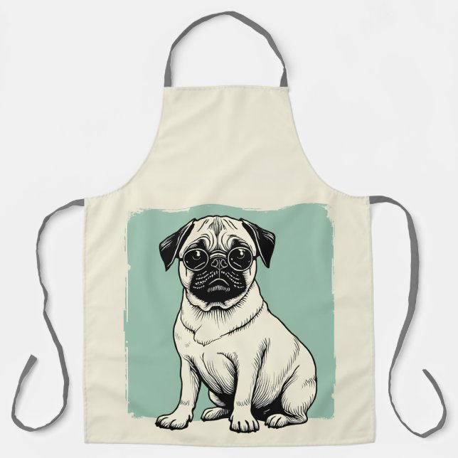 Apron with Pug (Front)