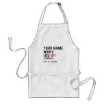 Your Name WAKX LOU  Aprons