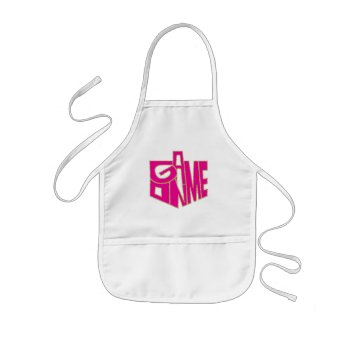 Aprons Children's Game On Pink/gold by HanukkahHappy at Zazzle