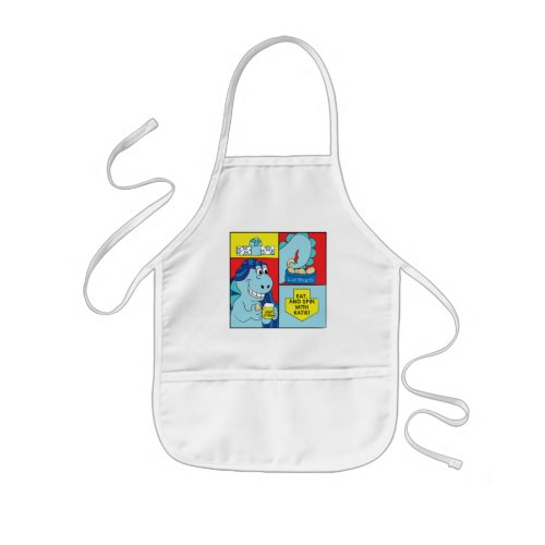 Aprons Childrens Hanukkah Latke Eating Dinosaur