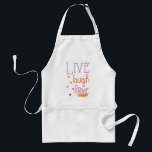 Aprons Live Laugh Love a Latke<br><div class="desc">A " Live, Laugh, Love, a Latke" standard size apron. This "Live, Laugh, Love, a Latke" makes a great host/hostess gift, too! This design can also be created on the other size aprons and apron color can be changed out. Size: Standard You won’t have to kiss the cook if you...</div>
