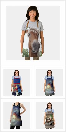 Aprons With Floral And Nature Themes