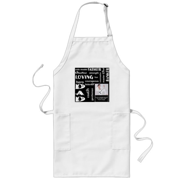apronWord Collage  Dad Long Apron (Front)