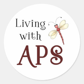 APS Awareness Items Classic Round Sticker