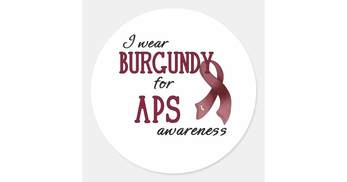 APS Awareness Items Classic Round Sticker | Zazzle