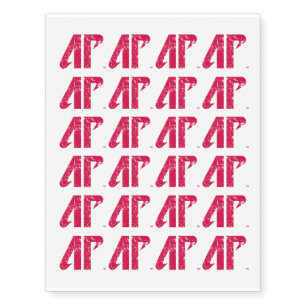 APS Primary Distressed University Mark Temporary Tattoos