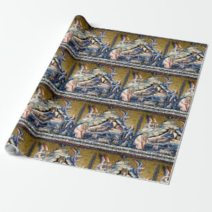 Apse: 3. Nativity of Christ by Pietro Cavallini Wrapping Paper