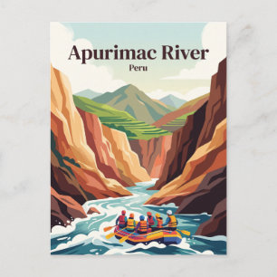 Apurimac River, Peru, white water rafting Postcard