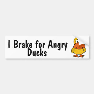 AQ- Angry Duck Bumper Sticker
