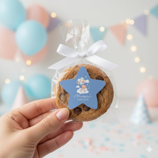 Aqiqah Baby Boy Star Sticker (Creator Uploaded)