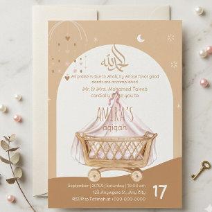 Aqiqah Invitation Baby Naming Ceremony Personalize