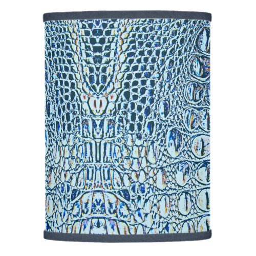 AQLLIGATOR GRAIN LEATHER 2 LAMP SHADE