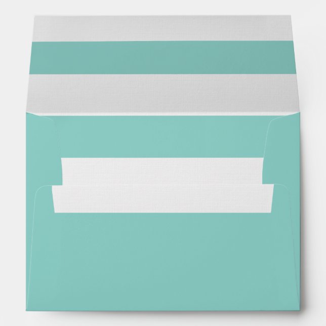 Aqua 5 x 7 Pre-Addressed Envelopes (Back (Bottom))