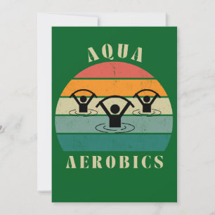 aqua aerobics water aerobics holiday card
