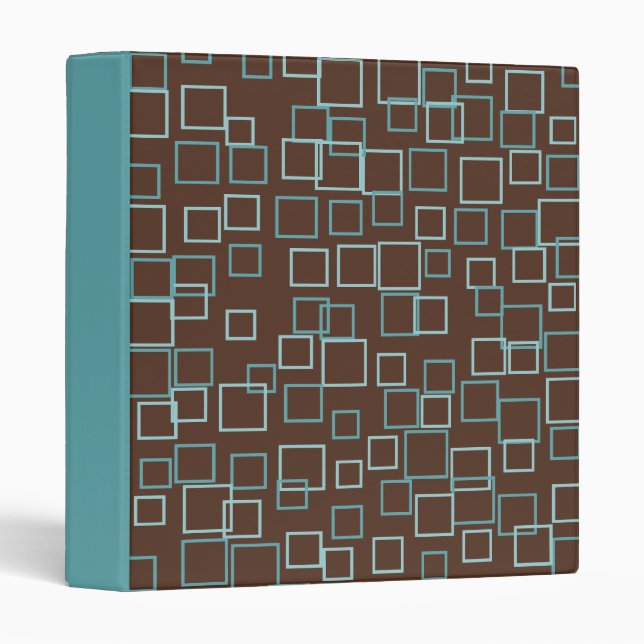 Aqua and Brown Binder (Front/Spine)