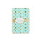 Aqua and Gold Polka Dot Passport Holder