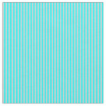 [ Thumbnail: Aqua and Light Gray Colored Stripes/Lines Pattern Fabric ]