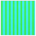 [ Thumbnail: Aqua and Lime Colored Stripes Fabric ]