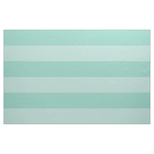 Aqua and Mint Wide Stripes Large Scale Fabric