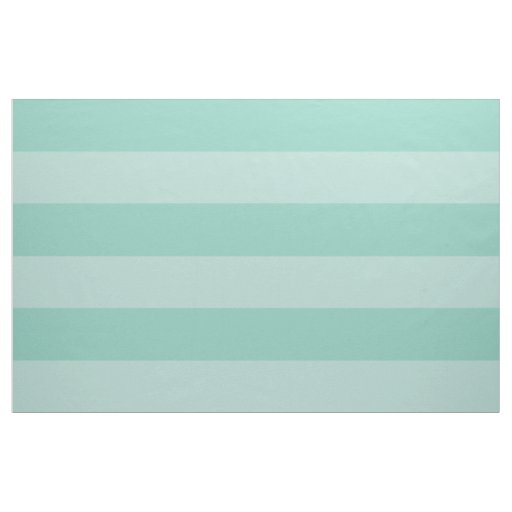 Aqua and Mint Wide Stripes Large Scale Fabric