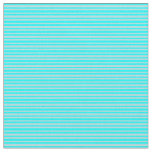 [ Thumbnail: Aqua and Powder Blue Pattern of Stripes Fabric ]