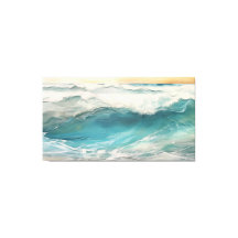 Aqua Awakening Encaustic Painting Digital Ocean