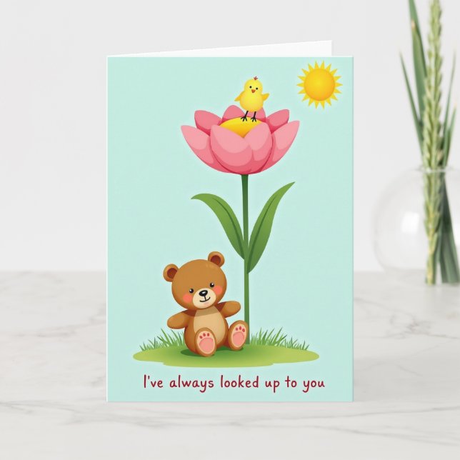 Aqua Background Pattern Card (Front)