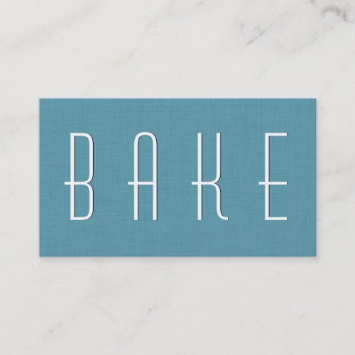Aqua BAKING Simple Style V34 Business Cards