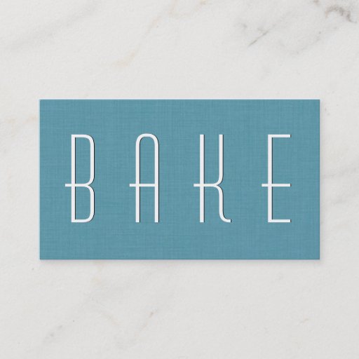 Customizable Aqua BAKING Simple Style V34 Business Cards