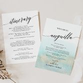 Tropical Foliage Wedding Welcome Letter