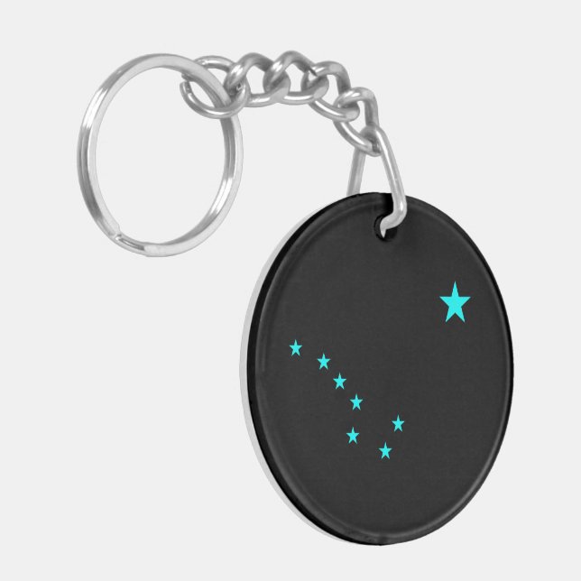 Aqua Big Dipper Keychain (Front Left)